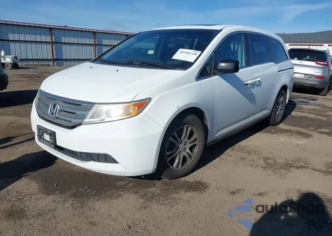 2012 Honda Odyssey Ex-L из США, поврежденный, VIN 5FNRL5H60CB111075